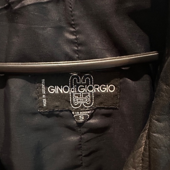 Vintage Gino di Giorgio Black Leather Jacket – Made in Argentina (Size S) - Picture 2 of 2